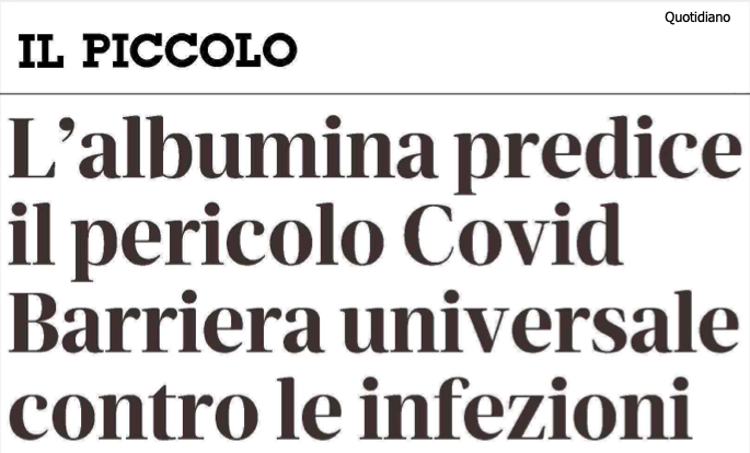 COVID-19: IL VALORE PROGNOSTICO DEI LIVELLI DI ALBUMINA E LE SUE IMPLICAZIONI