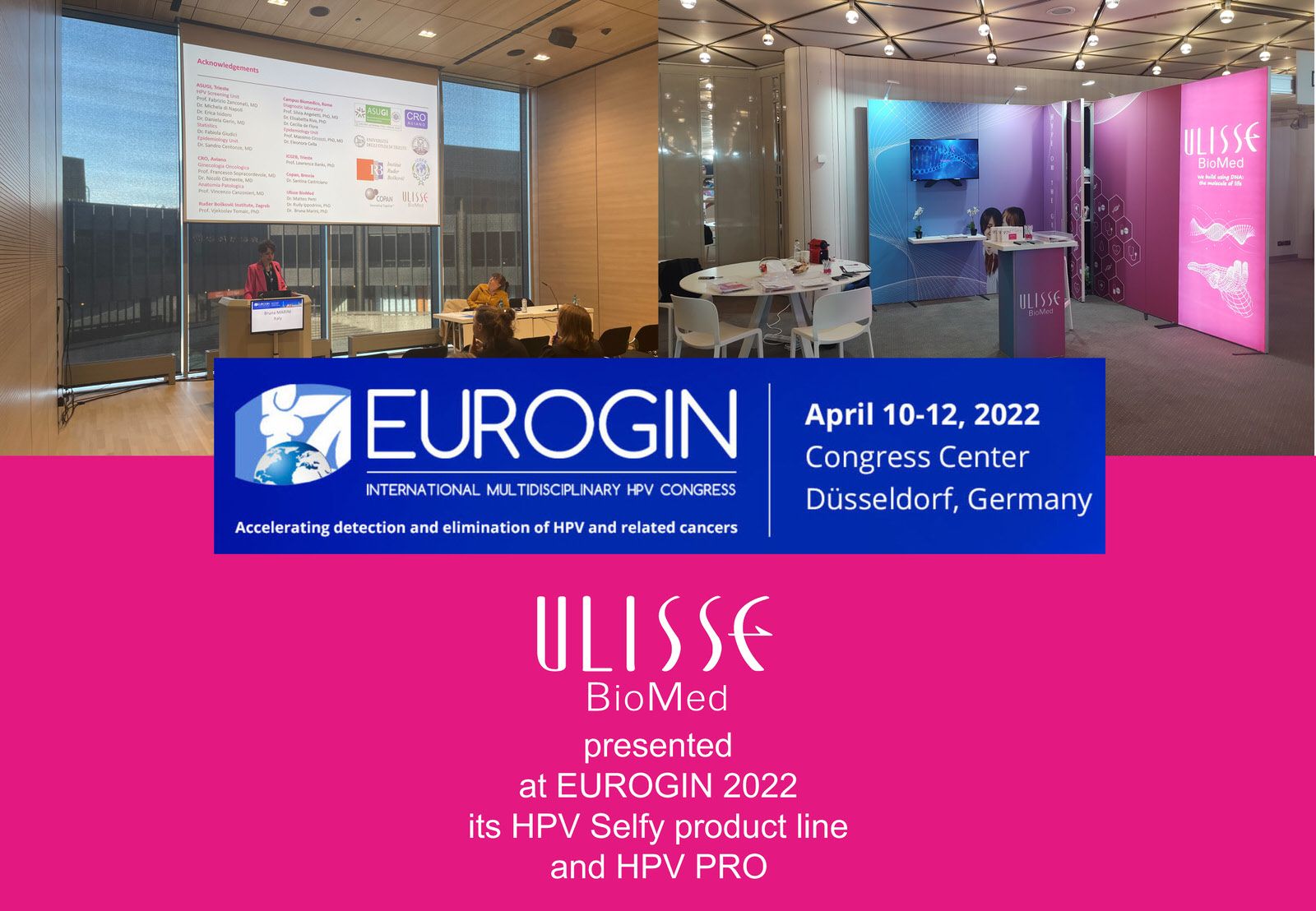 ULISSE BIOMED PARTICIPATES IN EUROGIN 2022