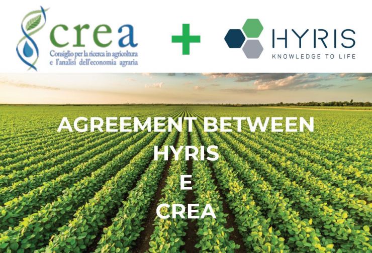 NEW AGREEMENT BETWEEN HYRIS AND CREA FOR THE DEVELOPMENT OF AGRICULTURAL TESTING